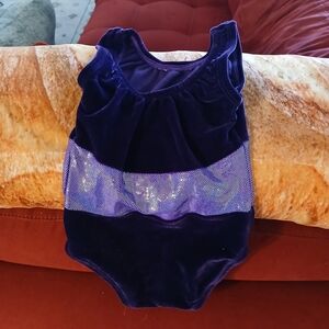 Purple Velvet Kids Leotard